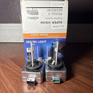 D3S 6000K Xenon HID Headlight Bulbs – Super Vision PK32d-5 – Set of 2